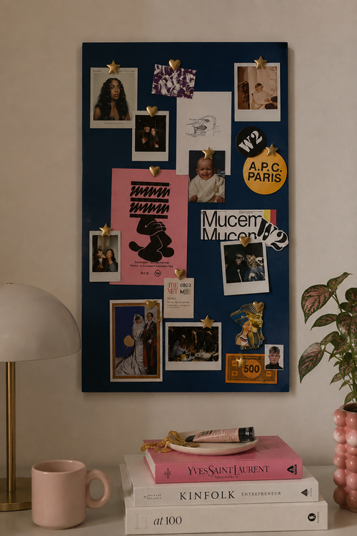 The Magnetic Moodboard |Vision Board | Metal Memo Board for Wall | Mood Board | Memory Board | Office & Home Organizer